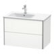Duravit Meuble sous-lavabo XSquare 81x47,8x56 cm, 2 tiroirs, blanc mat