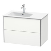 Duravit Meuble sous-lavabo XSquare 81x47,8x56 cm, 2 tiroirs, blanc mat-2