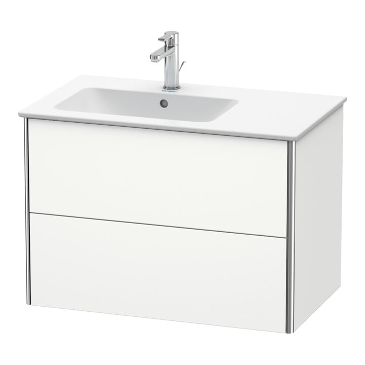 Duravit Meuble sous-lavabo XSquare 81x47,8x56 cm, 2 tiroirs, blanc mat