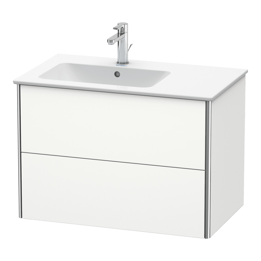 Duravit Meuble sous-lavabo XSquare 81x47,8x56 cm, 2 tiroirs, blanc mat
