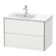 Duravit Meuble sous lavabo XSquare 81x47,8x56 cm, 2 tiroirs, blanc mat-2
