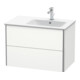 Duravit Meuble sous-lavabo XSquare 81x47,8x56 cm, 2 tiroirs, blanc mat-2
