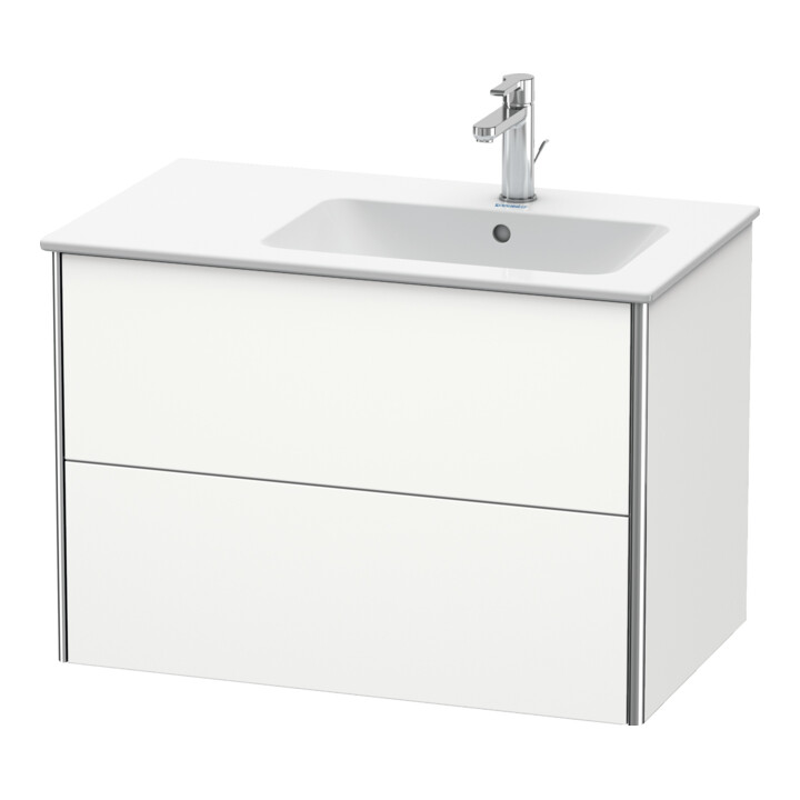 Duravit Meuble sous-lavabo XSquare 81x47,8x56 cm, 2 tiroirs, blanc mat