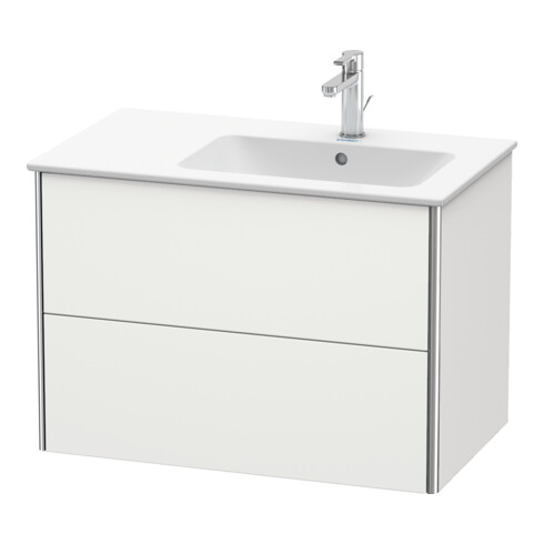 Duravit Meuble sous lavabo XSquare 81x47,8x56 cm, 2 tiroirs, blanc mat