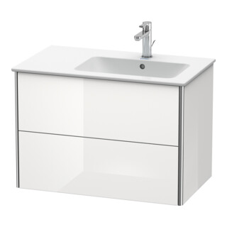 Duravit Meuble sous-lavabo XSquare 81x47,8x56 cm, 2 tiroirs, blanc mat