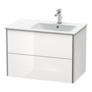 Duravit Meuble sous-lavabo XSquare 81x47,8x56 cm, 2 tiroirs, blanc mat
