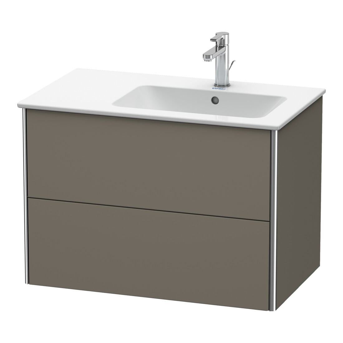 Duravit Meuble sous-lavabo XSquare 81x47,8x56 cm, 2 tiroirs, blanc mat