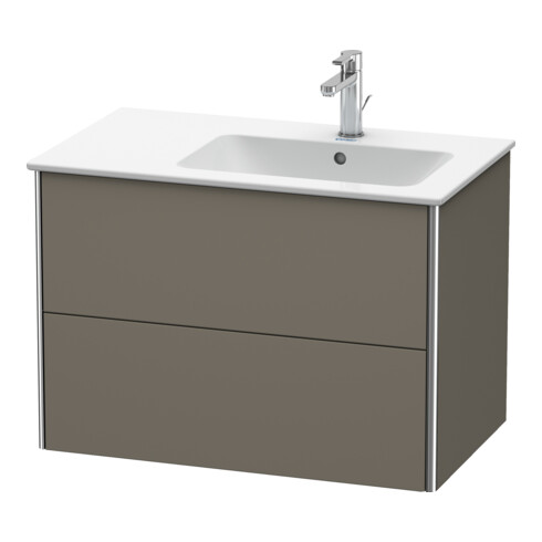 Duravit Meuble sous-lavabo XSquare 81x47,8x56 cm, 2 tiroirs, blanc mat