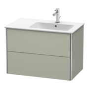 Duravit Meuble sous-lavabo XSquare 81x47,8x56 cm, 2 tiroirs, blanc mat Taupe-2