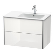 Duravit Meuble sous-lavabo XSquare 81x47,8x56 cm, 2 tiroirs, droit, suspendu, blanc brillant-2