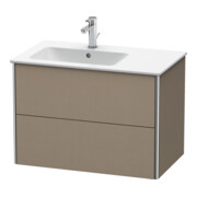 Duravit Meuble sous-lavabo XSquare 81x47,8x56 cm, 2 tiroirs, évier gauche, suspendu, laqué-2