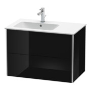 Duravit Meuble sous-lavabo XSquare 81x47,8x56 cm, 2 tiroirs, G, suspendu, blanc brillant-5