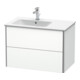 Duravit Meuble sous-lavabo XSquare 81x47,8x56cm, 2 tiroirs, B g, suspendu, blanc mat-1