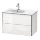 Duravit Meuble sous-lavabo XSquare 81x47,8x56cm, 2 tiroirs, bleu mat s-matt-1