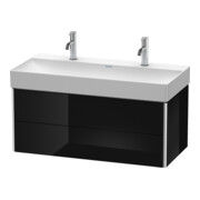 Duravit Meuble sous-lavabo XSquare 98,4x46 cm, blanc brillant, 2 tiroirs, suspendu-5