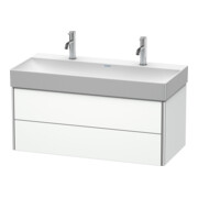 Duravit Meuble sous lavabo XSquare 98,4x46 cm, blanc mat, 2 tiroirs, suspendu-2