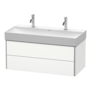 Duravit Meuble sous lavabo XSquare 98,4x46 cm, blanc mat, 2 tiroirs, suspendu-4