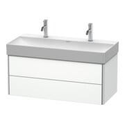 Duravit Meuble sous-lavabo XSquare 98,4x46 cm, blanc mat, 2 tiroirs, suspendu-1