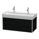 Duravit Meuble sous lavabo XSquare 98,4x46 cm, blanc œuf, 2 tiroirs, suspendu-1