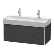 Duravit Meuble sous lavabo XSquare 98,4x46 cm, graph m, 2 tiroirs, suspendu-2