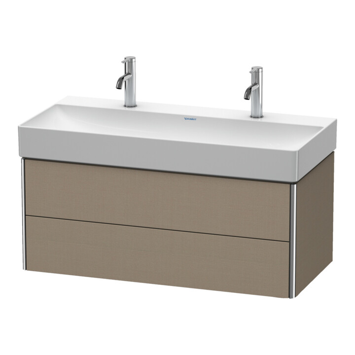Duravit Meuble sous-lavabo XSquare 98,4x46 cm, lei, 2 tiroirs, suspendu