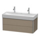Duravit Meuble sous-lavabo XSquare 98,4x46 cm, lei, 2 tiroirs, suspendu-4