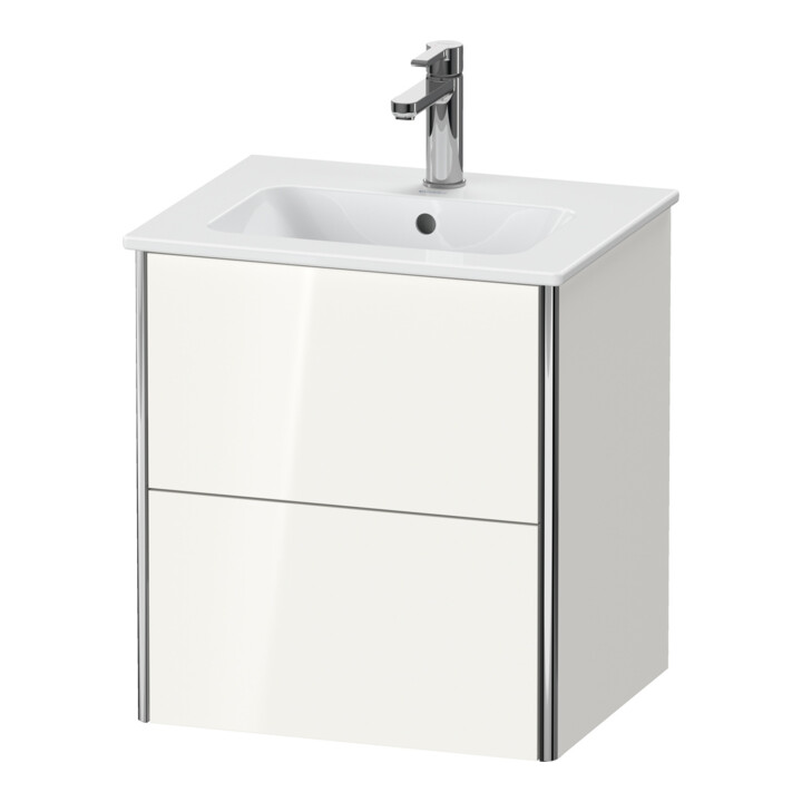 Duravit Meuble sous-lavabo XSquare Compact 51x41,8x56 cm, 2 tiroirs, blanc mat nordic