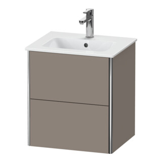 Duravit Meuble sous-lavabo XSquare Compact 51x41,8x56 cm, 2 tiroirs, suspendu, basique m