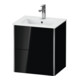 Duravit Meuble sous lavabo XSquare Compact 51x41,8x56 cm, 2 tiroirs, suspendu, blanc brillant-1