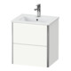 Duravit Meuble sous lavabo XSquare Compact 51x41,8x56 cm, 2 tiroirs, suspendu, blanc mat-1