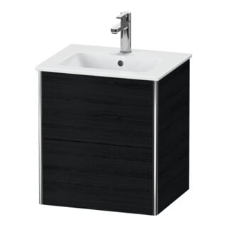 Duravit Meuble sous lavabo XSquare Compact 51x41,8x56 cm, 2 tiroirs, suspendu, blanc œuf