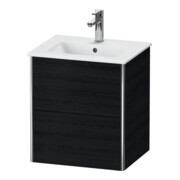 Duravit Meuble sous lavabo XSquare Compact 51x41,8x56 cm, 2 tiroirs, suspendu, blanc œuf-1