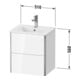Duravit Meuble sous lavabo XSquare Compact 51x41,8x56 cm, 2 tiroirs, suspendu, blanc œuf