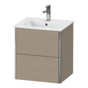 Duravit Meuble sous lavabo XSquare Compact 51x41,8x56 cm, 2 tiroirs, suspendu, lin-1