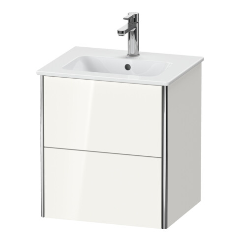 Duravit Meuble sous-lavabo XSquare Compact 51x41,8x56 cm, 2 tiroirs, suspendu, taupe