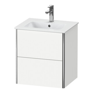Duravit Meuble sous-lavabo XSquare Compact 51x41,8x56cm, 2 tiroirs, suspendu, blanc mat