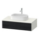 Duravit Meuble sous-lavabo Zencha 100x55 cm, 1 tiroir, blanc mat/noir mat, système d'installation k-1