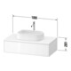 Duravit Meuble sous lavabo Zencha 100x55cm, 1 tiroir, système d'installation Einr-Sys