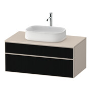Duravit Meuble sous-lavabo Zencha 100x55cm, 1 tiroir, verre, système d’ouverture soft-close