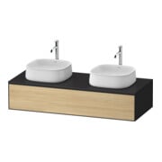 Duravit Meuble sous lavabo Zencha 130x55 cm, B bs, E nat/grap m, k Einr-Sys