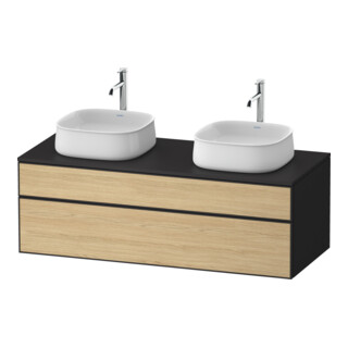 Duravit Meuble sous-lavabo Zencha 130x55 cm, B bs, E nat/grap m, k Système d'installation