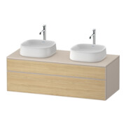 Duravit Meuble sous lavabo Zencha 130x55 cm, B bs, E nat/tau m, k Einr-Sys-1