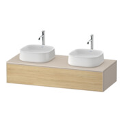 Duravit Meuble sous lavabo Zencha 130x55 cm, B bs, E nat/tau m, k Einr-Sys-1