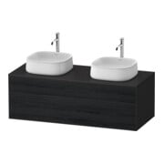 Duravit Meuble sous-lavabo Zencha 130x55 cm, B bs, E noir/gris m, syt intègre