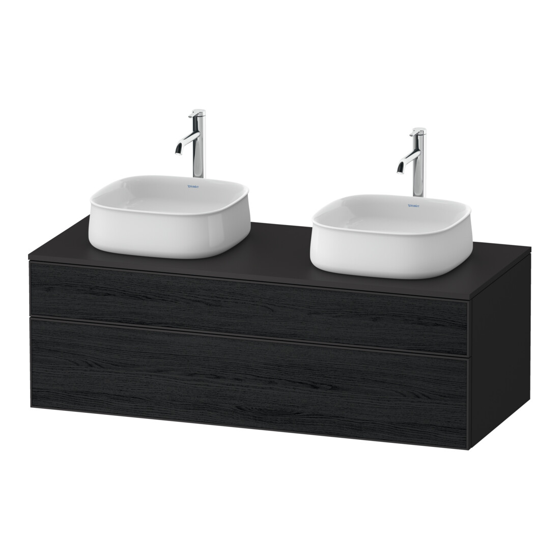 Duravit Meuble sous-lavabo Zencha 130x55 cm, B bs, E noir/gris m, syt intègre