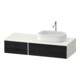 Duravit Meuble sous lavabo Zencha 130x55 cm, B D, E noir/blanc mat, s Système d'encastrement-1