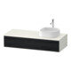 Duravit Meuble sous-lavabo Zencha 130x55 cm, B D, E noir/blanc mat, système d'installation k-1