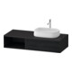 Duravit Meuble sous lavabo Zencha 130x55 cm, B D, E noir/gris m, système d'encastrement-1