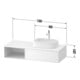 Duravit Meuble sous lavabo Zencha 130x55 cm, B D, E noir/gris m, système d'encastrement