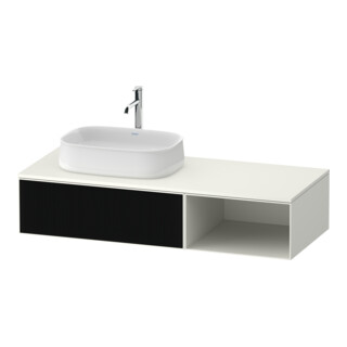 Duravit Meuble sous lavabo Zencha 130x55 cm, B I, G s Lini/w m, k Système d'encastrement
